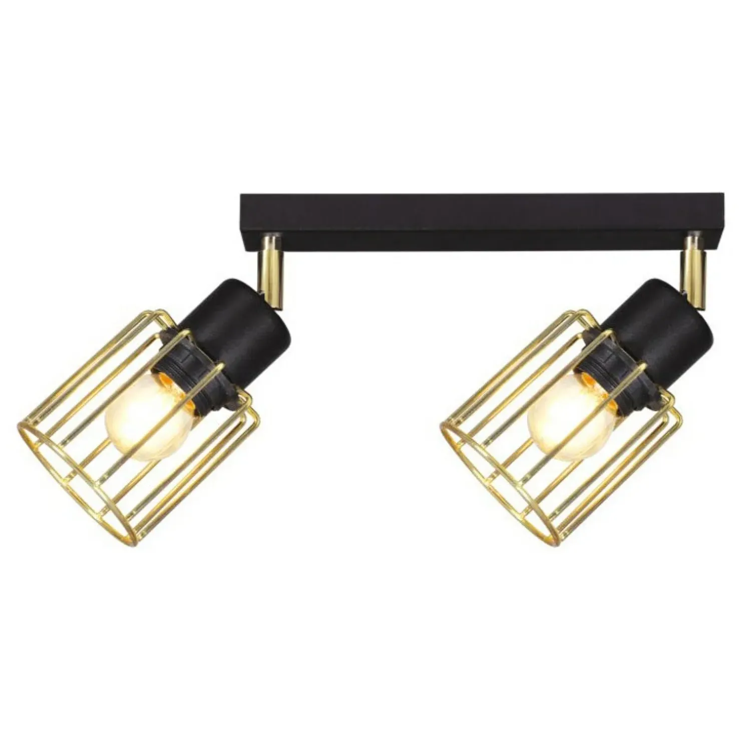 Outlet Sklep Kaja Listwa na sufit, druciane klosze K-4781 TROY GOLD | Kaja Oświetlenie