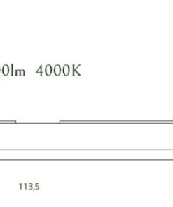 Listwa natynkowa z neutralnym ledem 113,5cm MX C0175 LINEAR | Kaja*Sklep Kaja Outlet