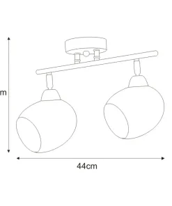 Listwa sufitowa w kolorze patyny K-JSL-1292/2W ENDO | Kaja Oświetlenie*Sklep Kaja Store