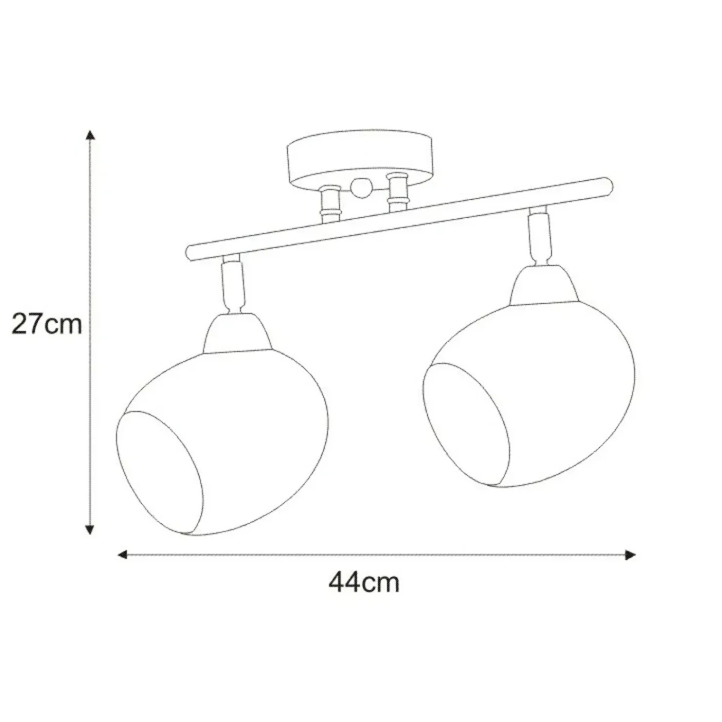 Listwa sufitowa w kolorze patyny K-JSL-1292/2W ENDO | Kaja Oświetlenie*Sklep Kaja Store