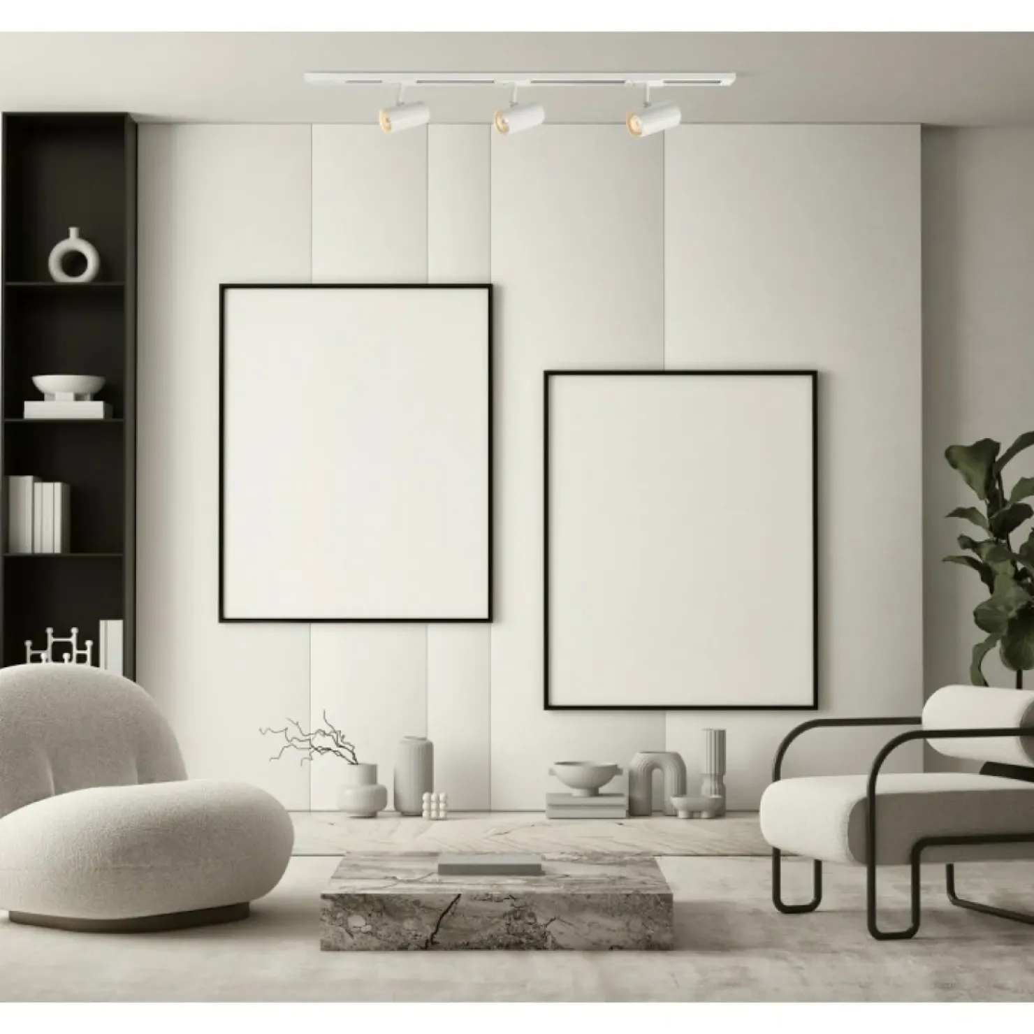 Listwa sufitowa z reflektorami 913603-3-WH-SET MARVI TR JAZZ WH*Sklep Kaja Sale