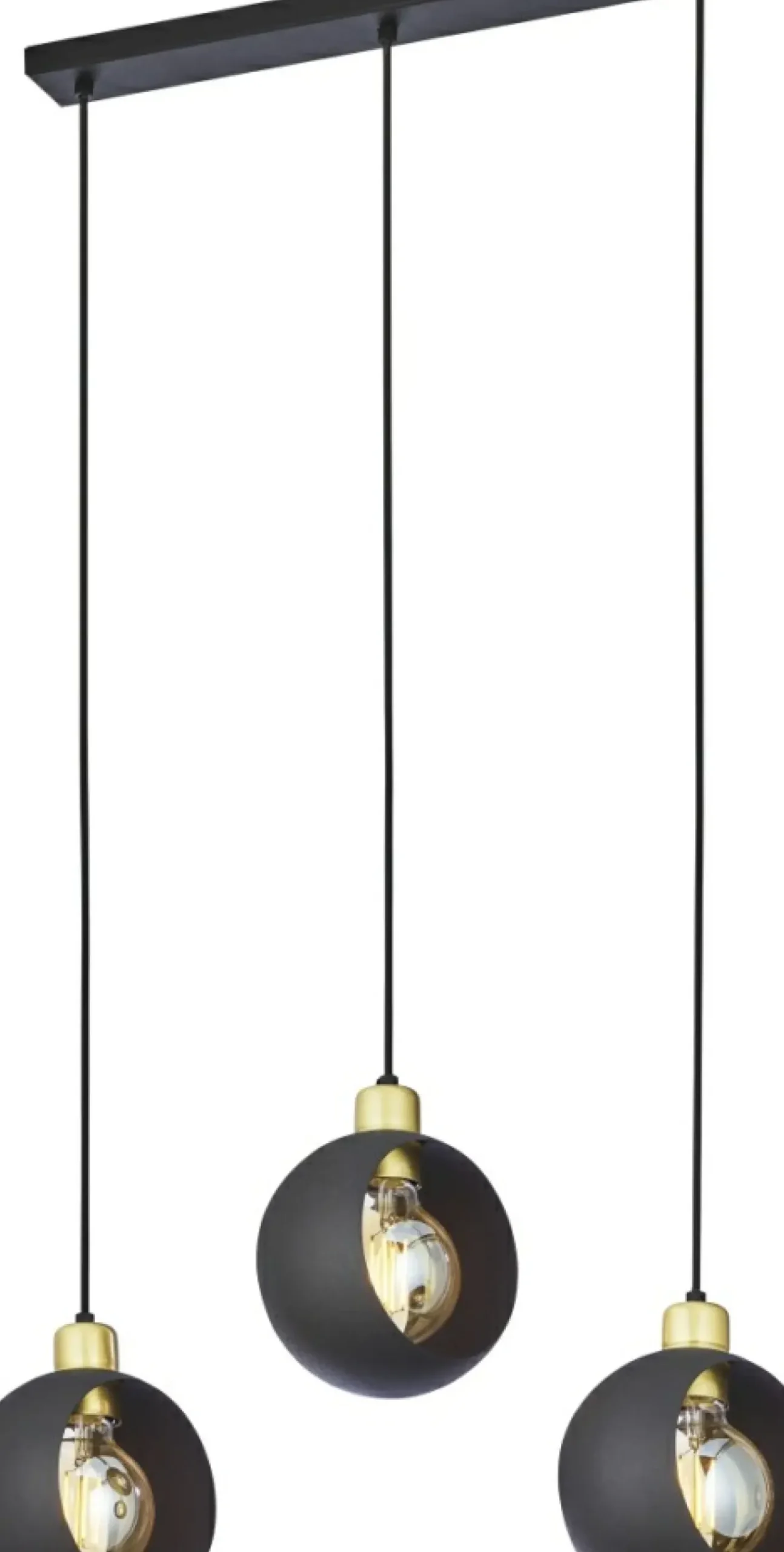 Outlet Sklep Kaja Listwa z okrągłymi kloszami TK 2753 CYKLOP BLACK | Kaja Oświetlenie