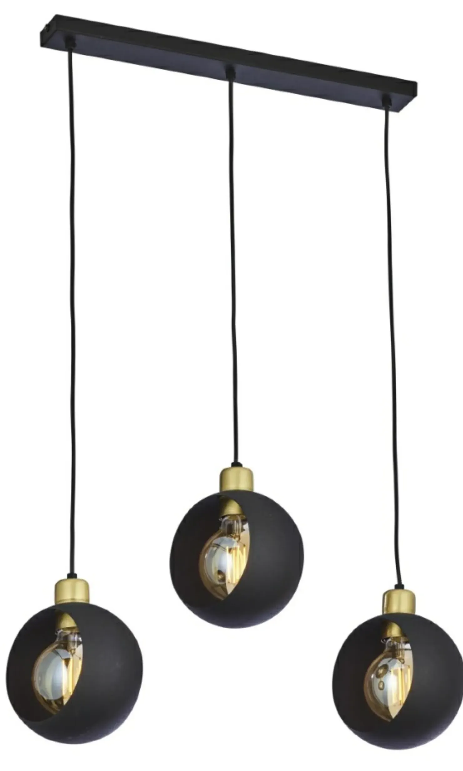 Outlet Sklep Kaja Listwa z okrągłymi kloszami TK 2753 CYKLOP BLACK | Kaja Oświetlenie