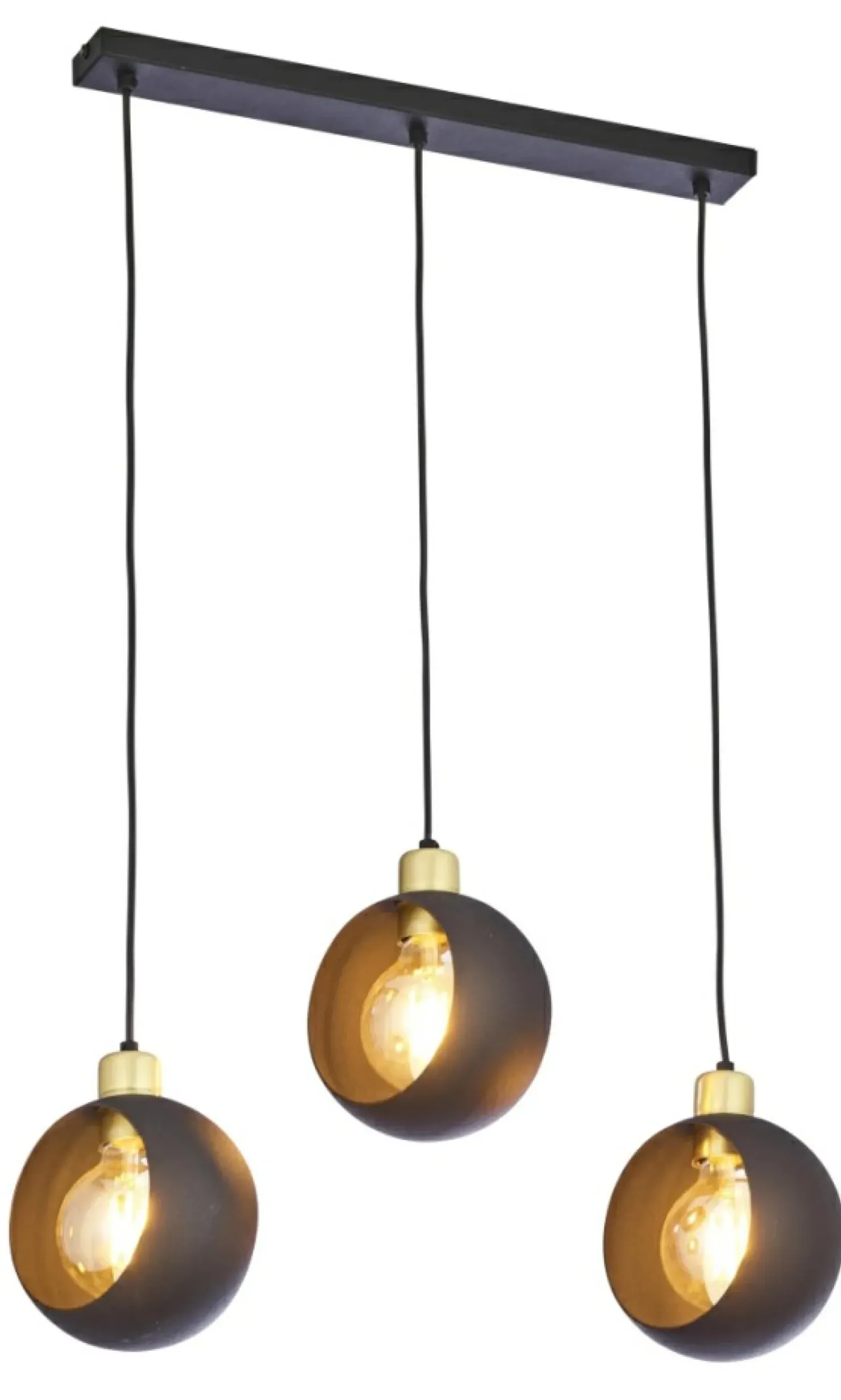 Outlet Sklep Kaja Listwa z okrągłymi kloszami TK 2753 CYKLOP BLACK | Kaja Oświetlenie