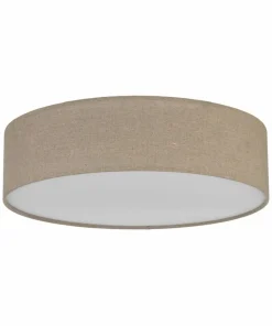 Lniana lampa sufitowa, zabudowany plafon TK 10166 EARTH | Kaja*Sklep Kaja New