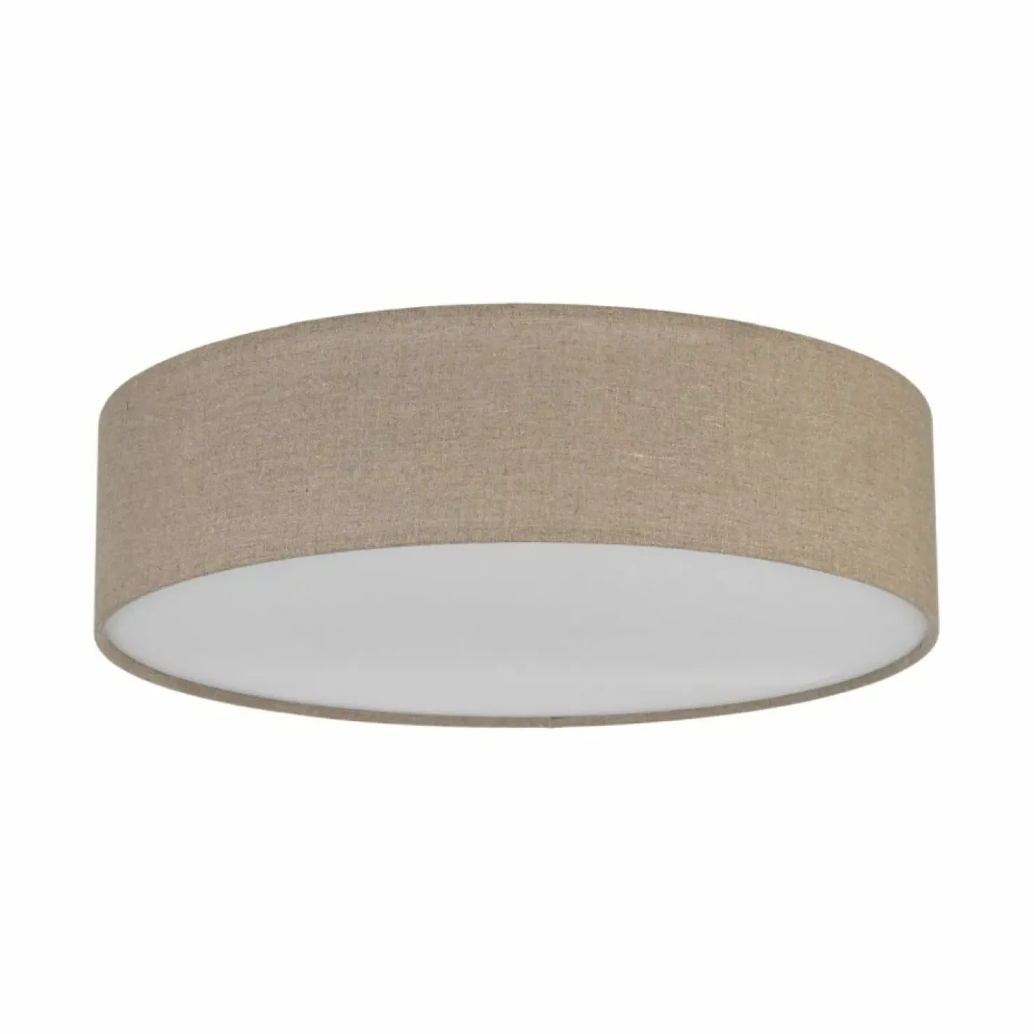 Lniana lampa sufitowa, zabudowany plafon TK 10166 EARTH | Kaja*Sklep Kaja New