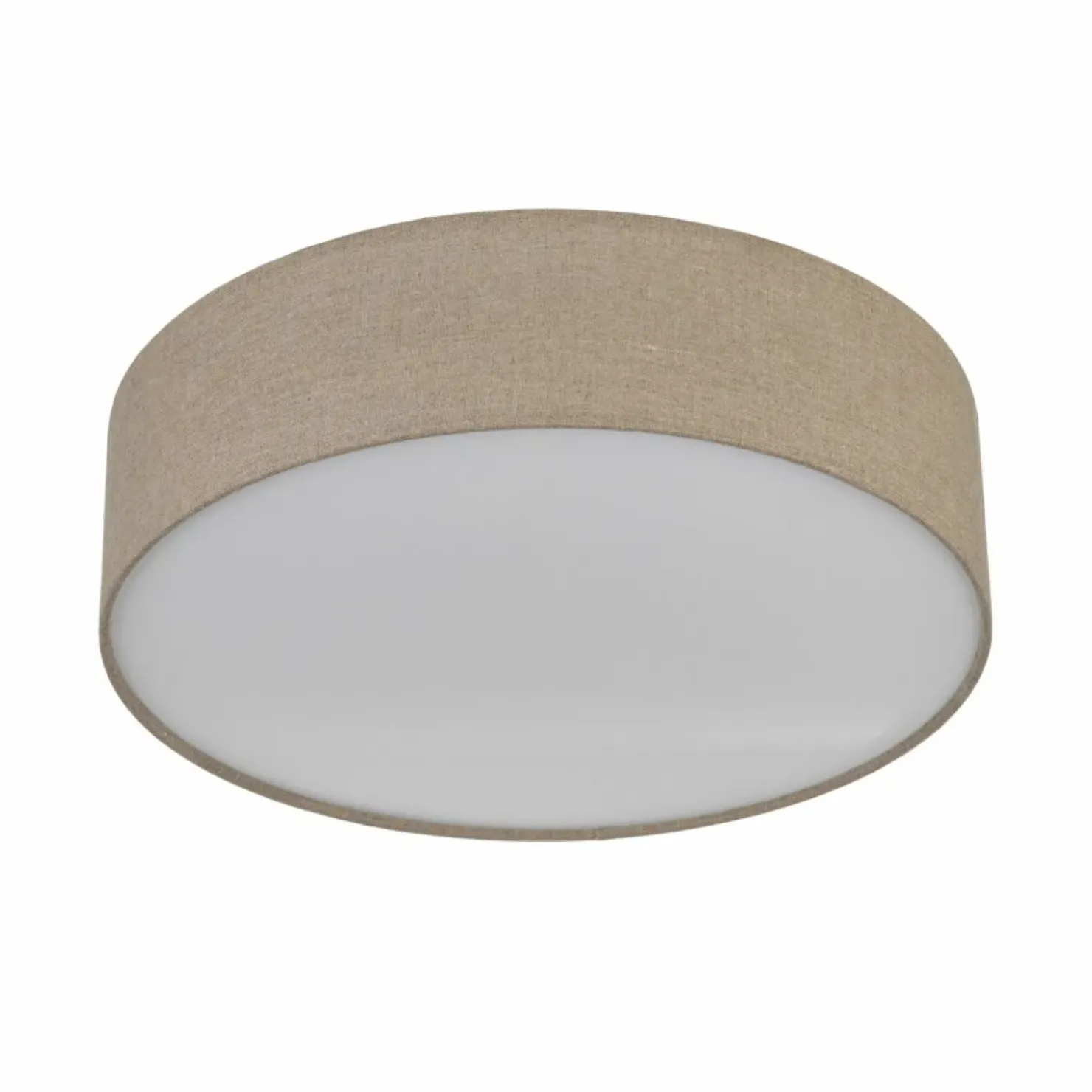Lniana lampa sufitowa, zabudowany plafon TK 10166 EARTH | Kaja*Sklep Kaja New