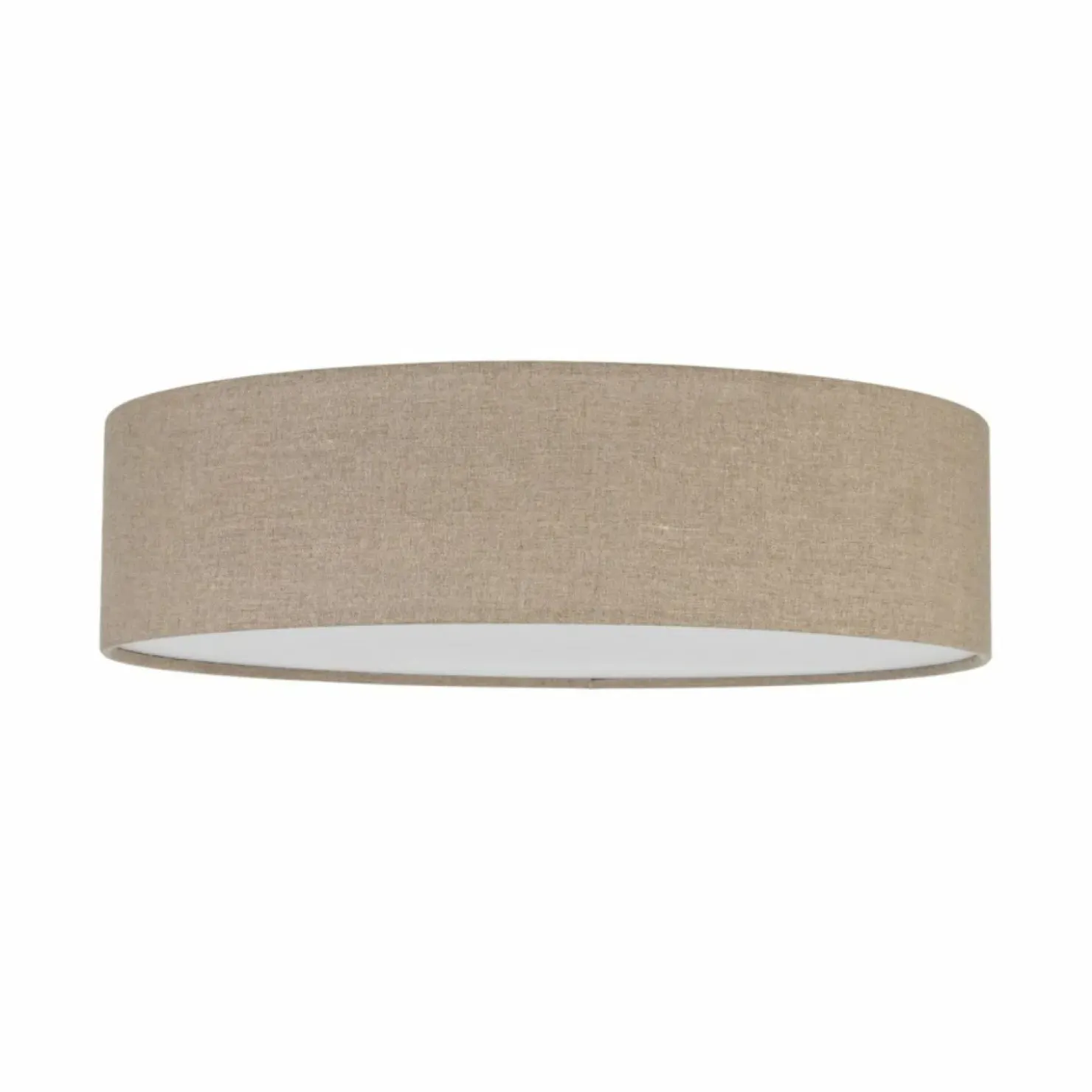 Lniana lampa sufitowa, zabudowany plafon TK 10166 EARTH | Kaja*Sklep Kaja New