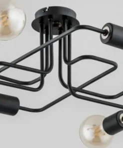New Sklep Kaja Loftowa lampa sufitowa na 6 odsłoniętych żarówek AL 24746 | Kaja