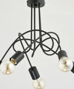 Flash Sale Sklep Kaja Loftowa lampa sufitowa w czerni, 5 żarówek AL 23175 | Kaja