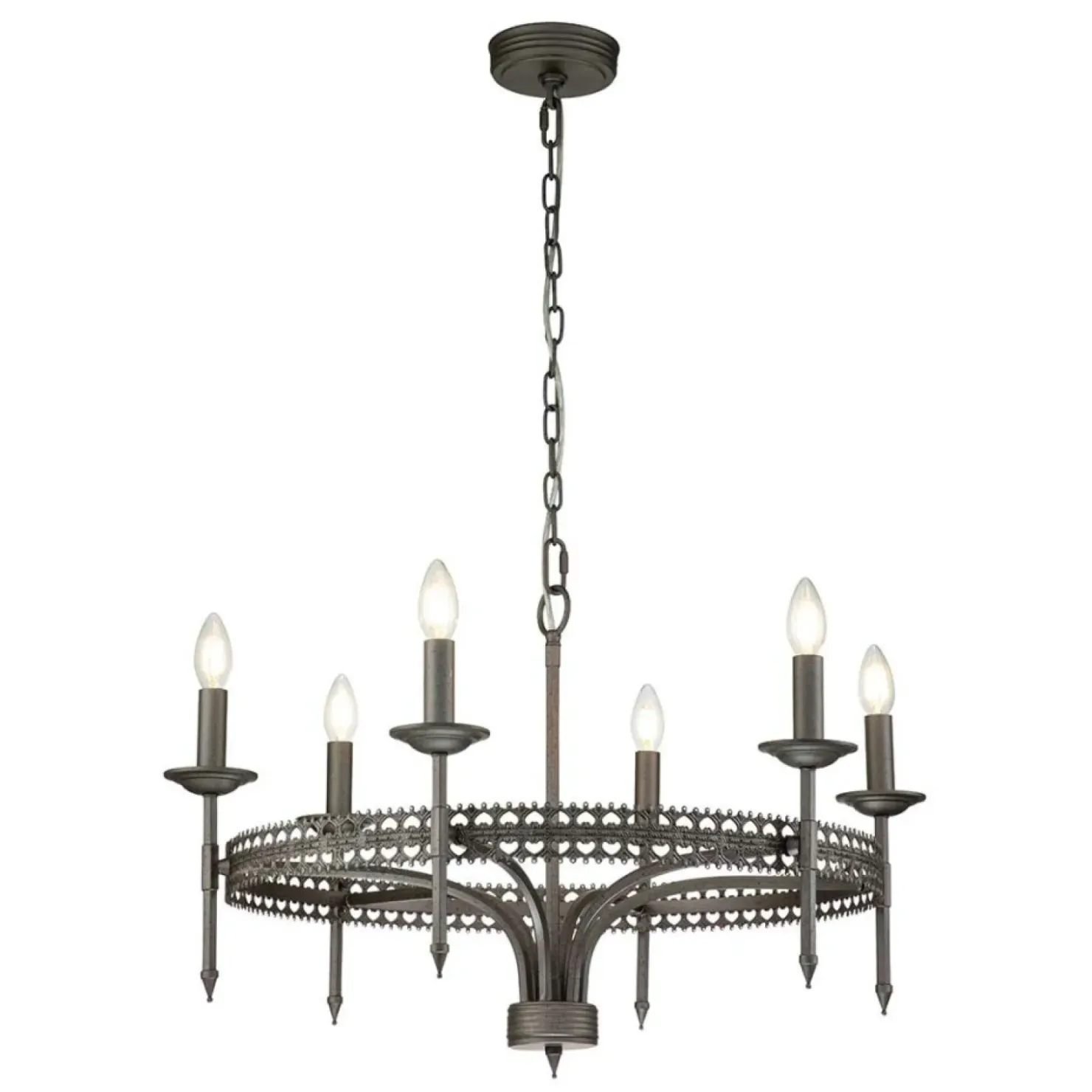 Loftowa lampa wisząca na 6 żarówek CROWN6 z serii CROWN*Sklep Kaja Discount
