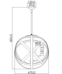 Best Sale Sklep Kaja Loftowa lampa wisząca, na trzy żarówki HK-CARSON-3P z serii CARSON vintageżelazo