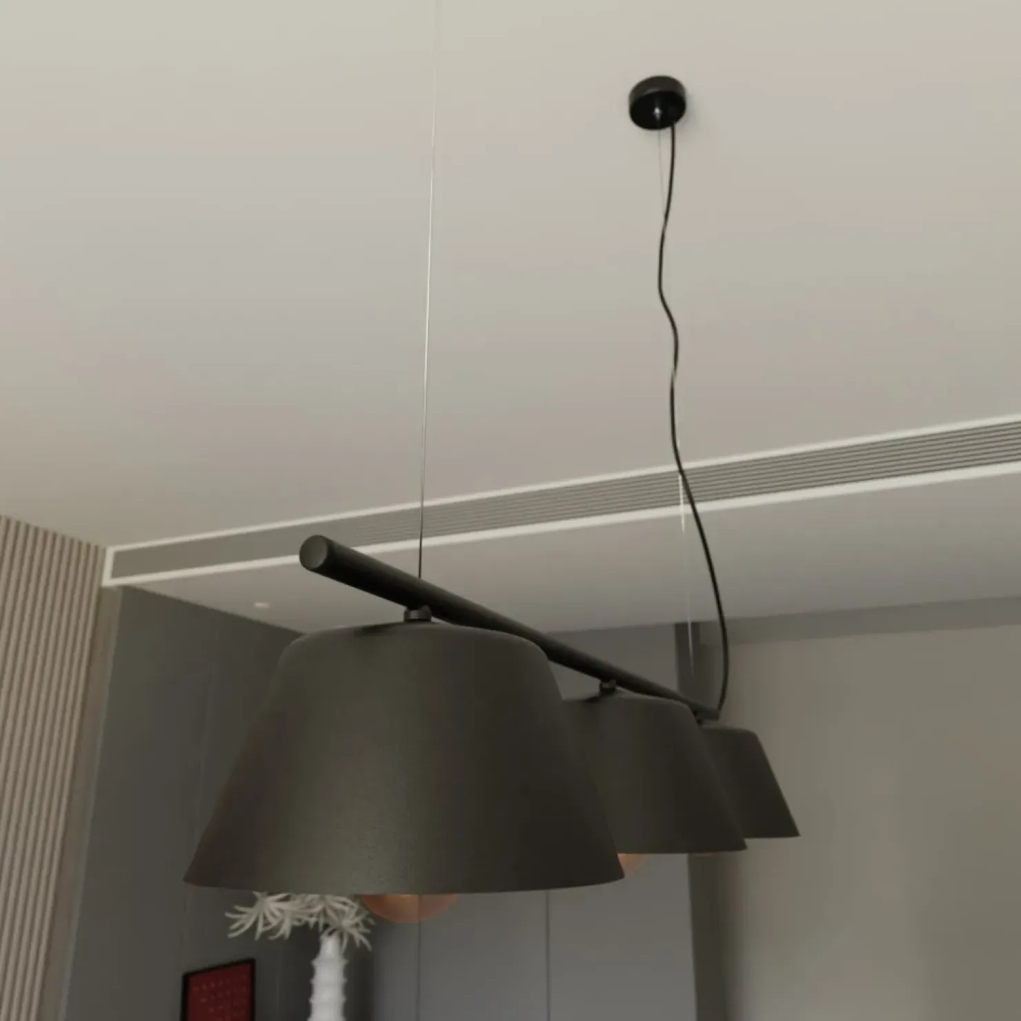 Outlet Sklep Kaja Loftowa lampa wisząca nad wyspę kuchenną 1337/3 GELATO | Kaja