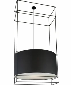Outlet Sklep Kaja Loftowy zwis geometryczny - czarny 145cm ANT 9031 PAA | Kaja