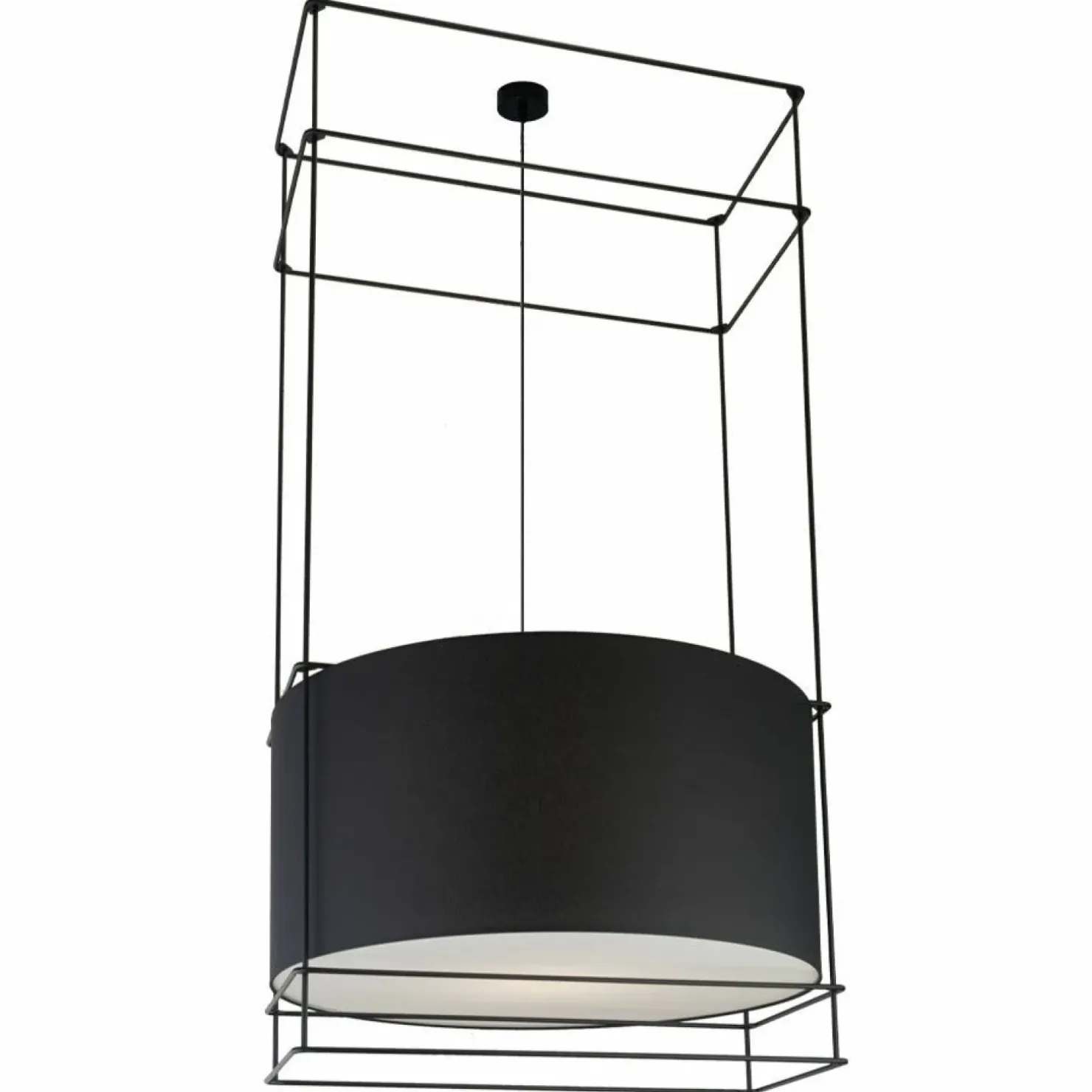 Outlet Sklep Kaja Loftowy zwis geometryczny - czarny 145cm ANT 9031 PAA | Kaja