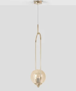 Luksusowa lampa wisząca, obręcz z kloszem K-5396 z serii SVEN*Sklep Kaja Clearance