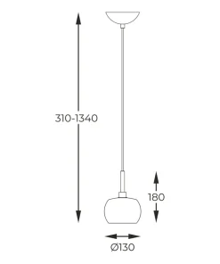 Fashion Sklep Kaja Mała, ozdobna lampa wisząca do sypialni P0076-01A-F7HF CRYSTAL | Kaja