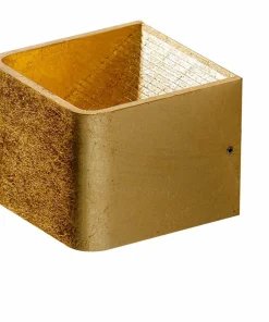 Mała, złota lampa ścienna LED w formie kostki AZ2425 FELIX S | Kaja*Sklep Kaja Cheap