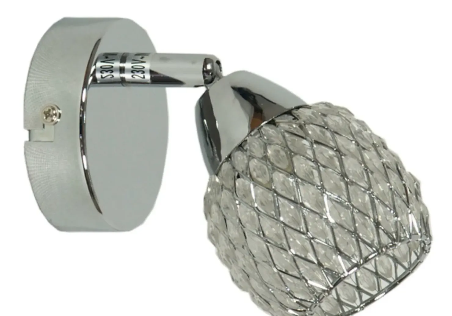 Mały kinkiet z kryształowym kloszem 91-06868 CLEAR | Kaja Oświetlenie*Sklep Kaja Shop