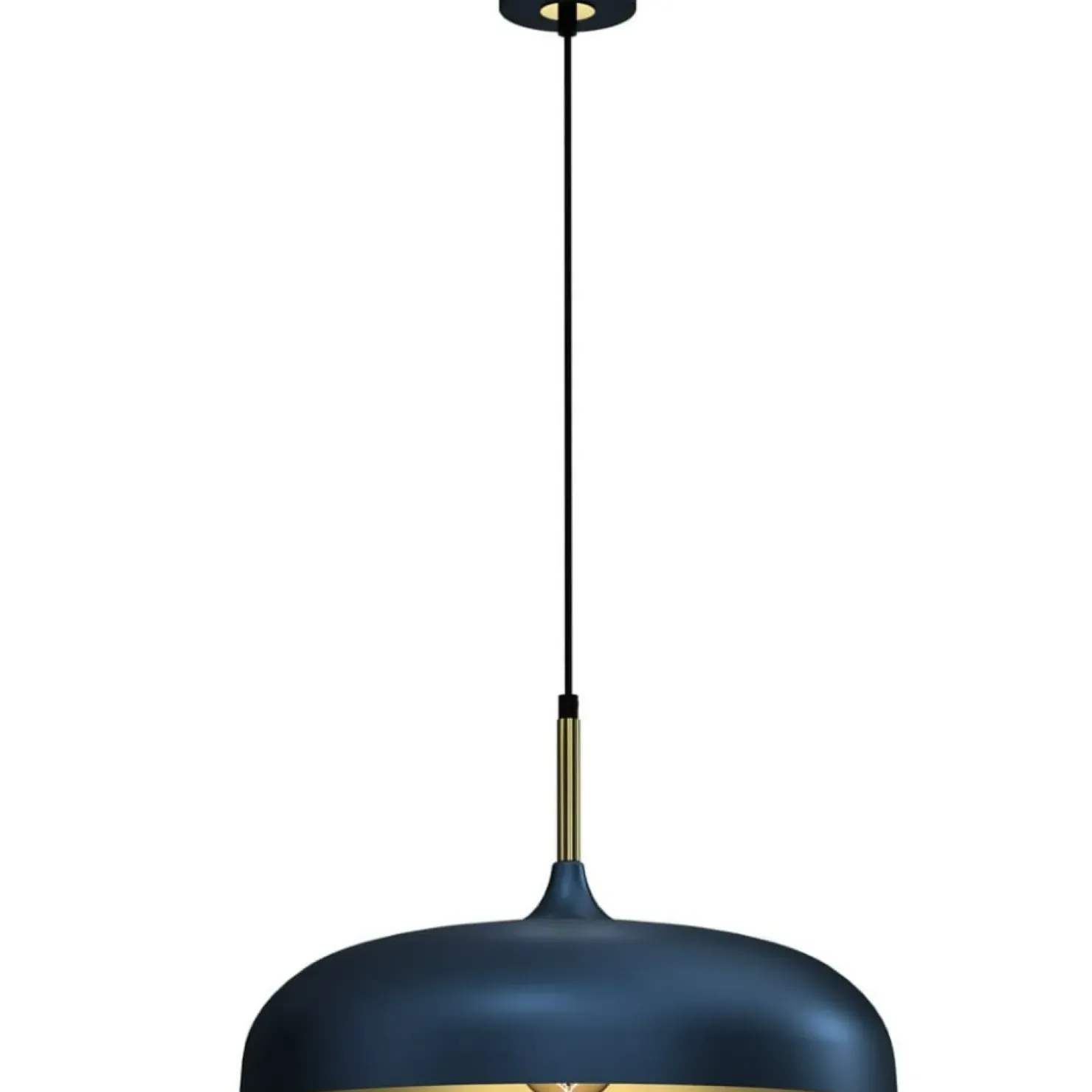 Shop Sklep Kaja Metalowa lampa wisząca, niebieski klosz MLP7901 z serii LINCOLN | Kaja Oświetlen