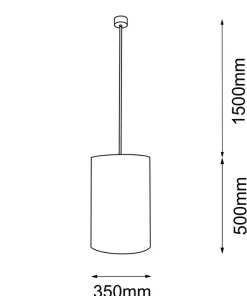 Minimalistyczna, abażurowa lampa wisząca ANT 5189 LAMEGO | Kaja*Sklep Kaja Flash Sale