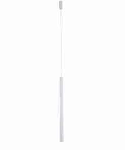 Clearance Sklep Kaja Minimalistyczna, biała lampa wisząca tuba ANT 7573 YABU | Kaja