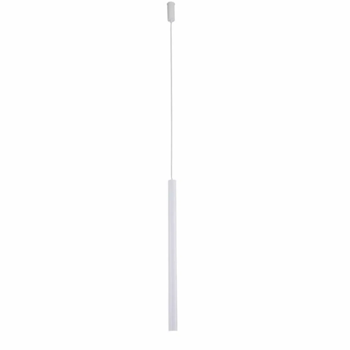 Clearance Sklep Kaja Minimalistyczna, biała lampa wisząca tuba ANT 7573 YABU | Kaja