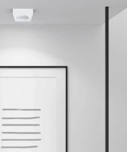 Minimalistyczna, biała oprawa podtynkowa ML0039 z serii NUSA SQUARE | Kaja Oświe*Sklep Kaja Fashion