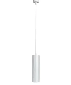 Fashion Sklep Kaja Minimalistyczna, biała tuba wisząca LP-787/1P WH z serii TOKIO | Kaja