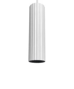 Fashion Sklep Kaja Minimalistyczna, biała tuba wisząca LP-787/1P WH z serii TOKIO | Kaja