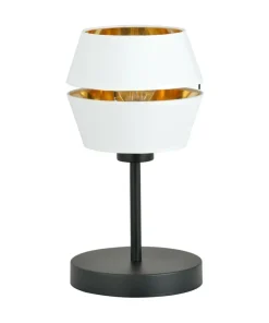 Minimalistyczna, biało-złota lampka stołowa 1182/LN z serii PIANO*Sklep Kaja Best Sale