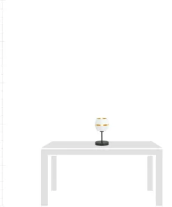 Minimalistyczna, biało-złota lampka stołowa 1182/LN z serii PIANO*Sklep Kaja Best Sale