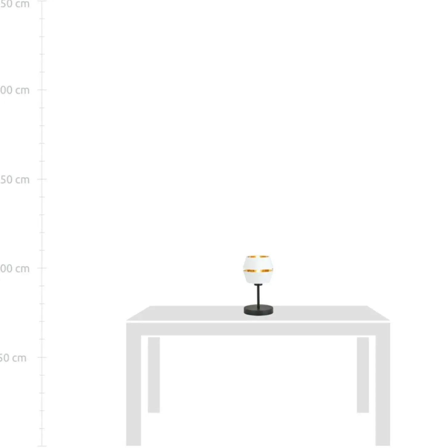 Minimalistyczna, biało-złota lampka stołowa 1182/LN z serii PIANO*Sklep Kaja Best Sale