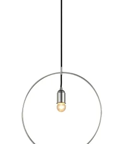 Cheap Sklep Kaja Minimalistyczna, owana lampa wisząca koło AZ2112 KRUG | Kaja chrom