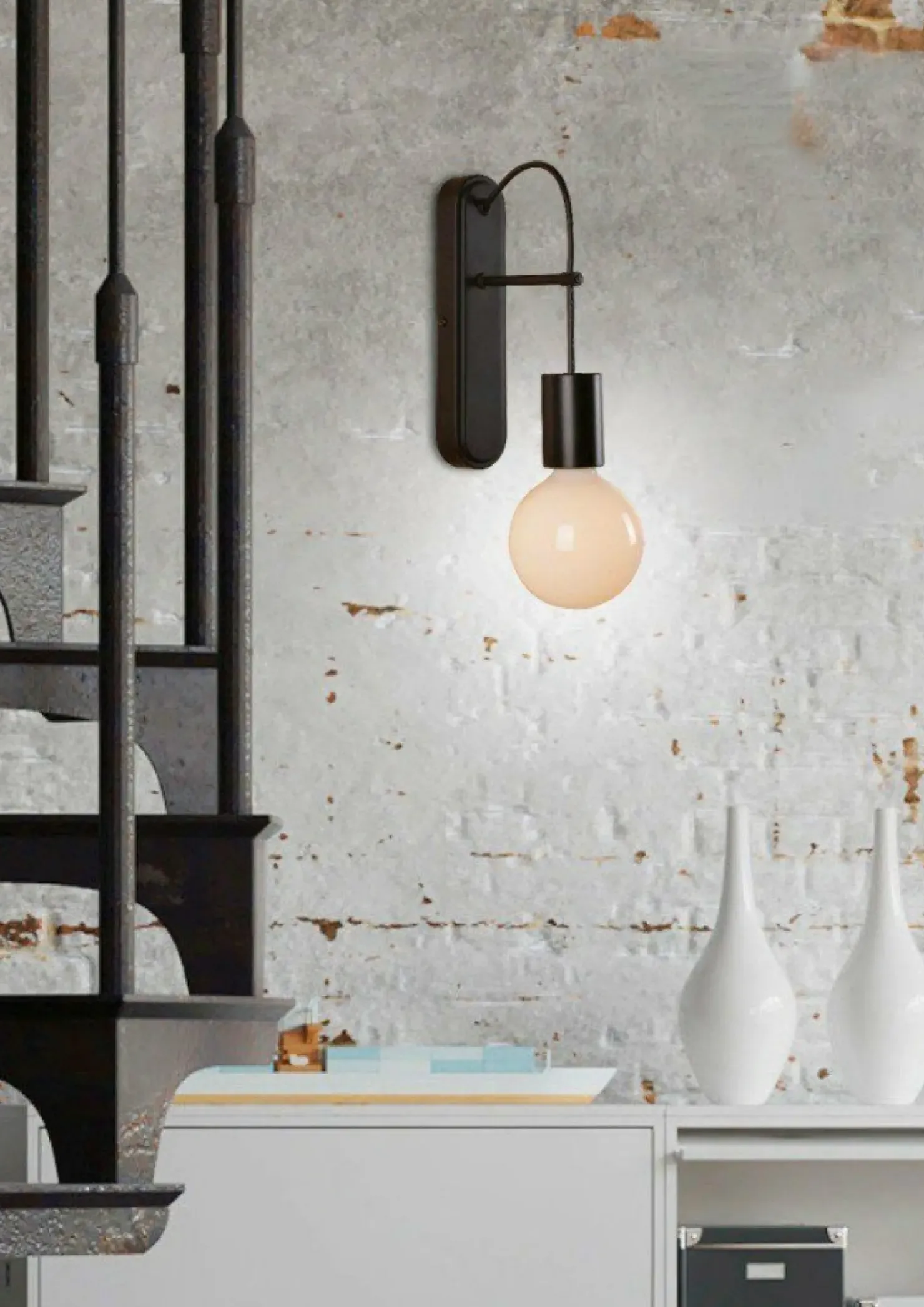 Minimalistyczna, czarna lampa ścienna 21-70890 ALTO | Kaja Oświetlenie*Sklep Kaja Shop