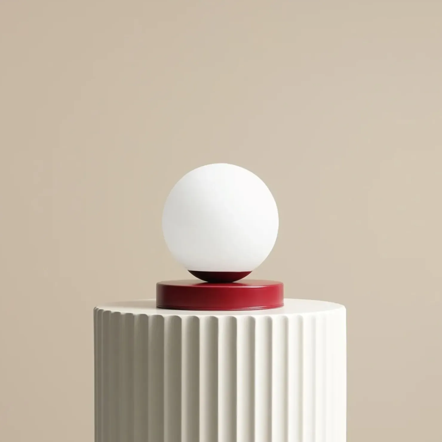 Minimalistyczna, kulista lampka stołowa 1076B15_S z serii BALL | Kaja*Sklep Kaja New