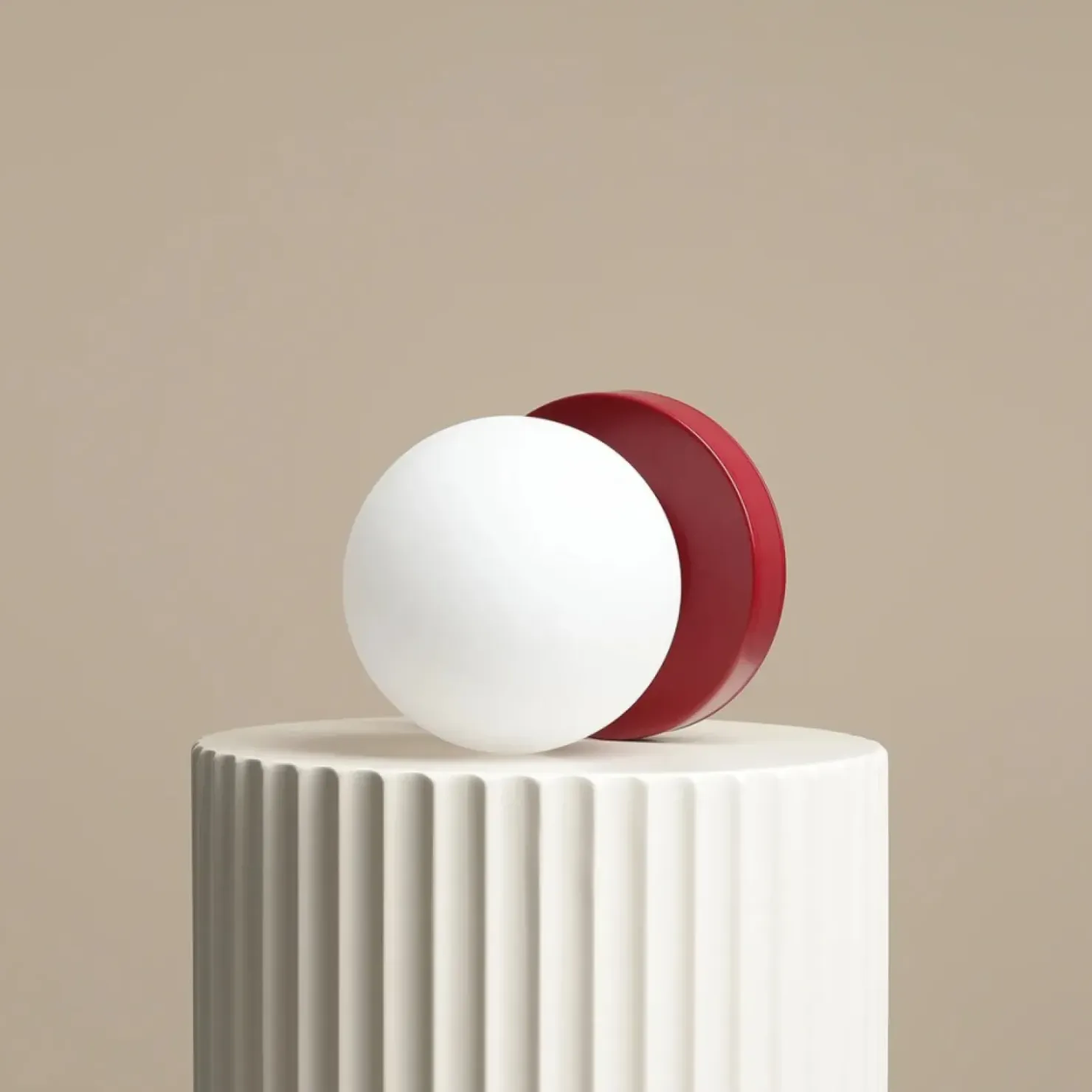 Minimalistyczna, kulista lampka stołowa 1076B15_S z serii BALL | Kaja*Sklep Kaja New