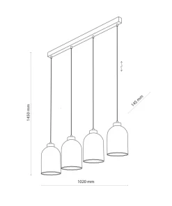 Fashion Sklep Kaja Minimalistyczna lamp wisząca nad stół w salonie TK 5628 z serii SATIPO