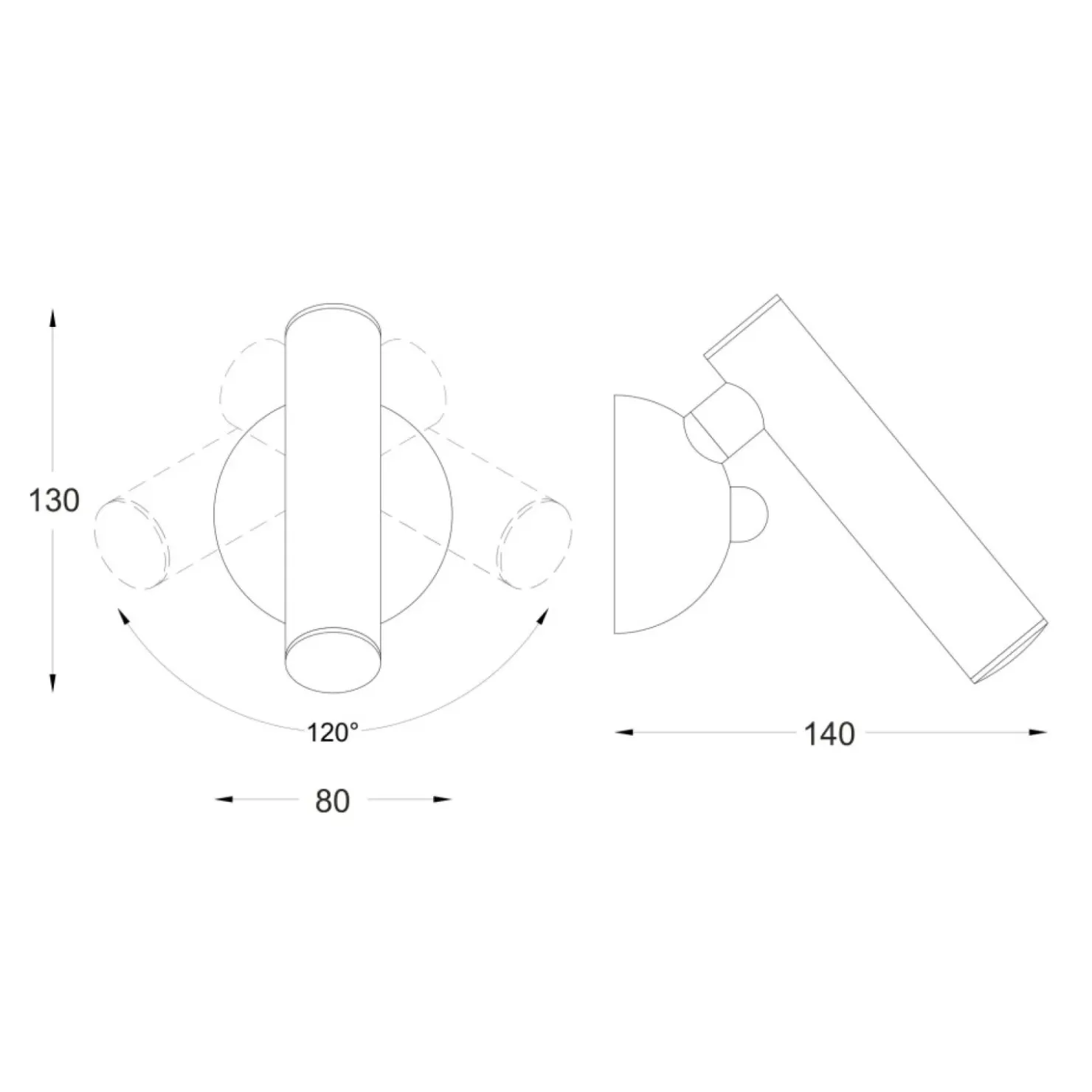 Minimalistyczna lampa ścienna do korytarza W0461-01A-P7P7 z serii LOYA*Sklep Kaja Best