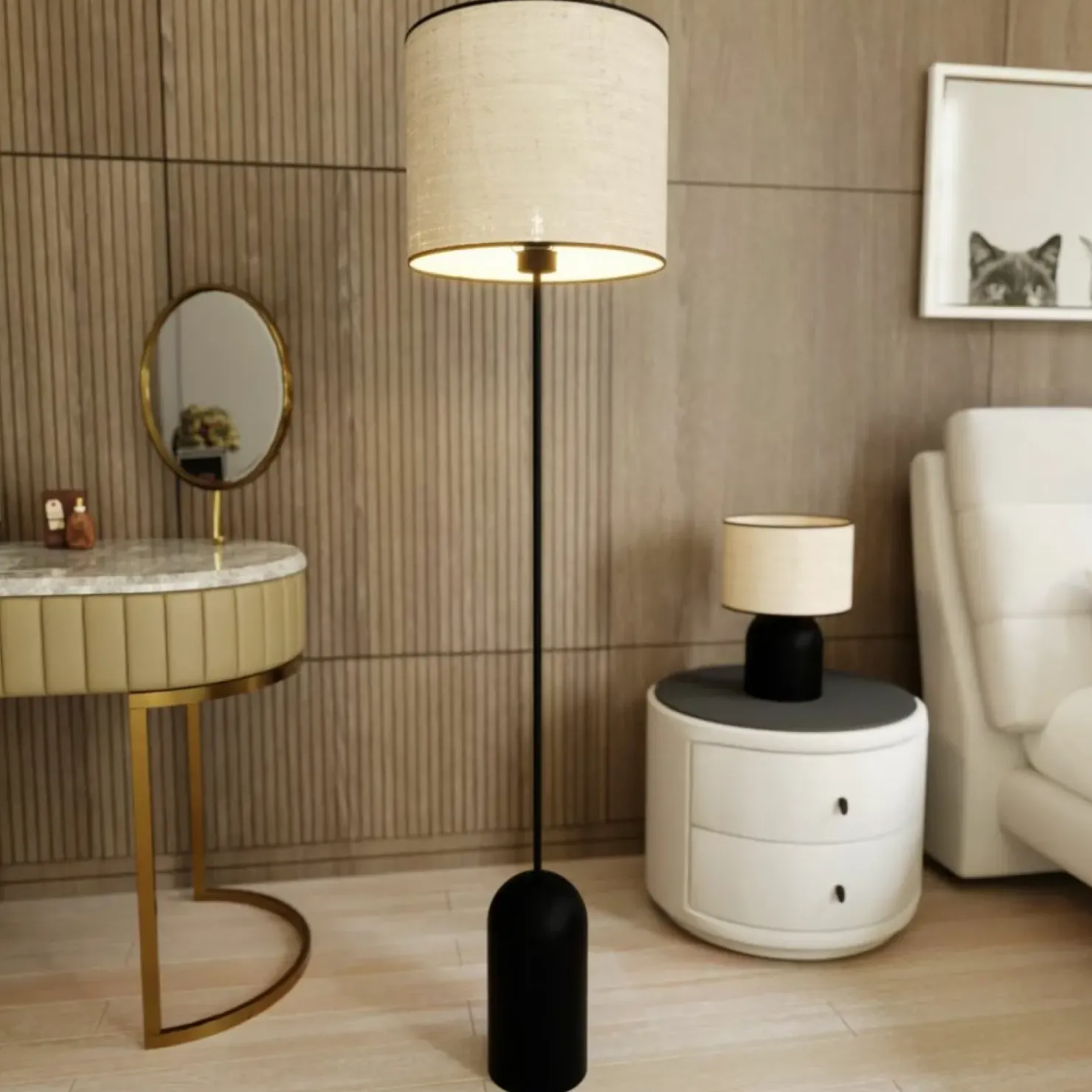 Minimalistyczna lampa podłogowa do salonu 1324/LP1 ASPEN | Kaja*Sklep Kaja Best Sale