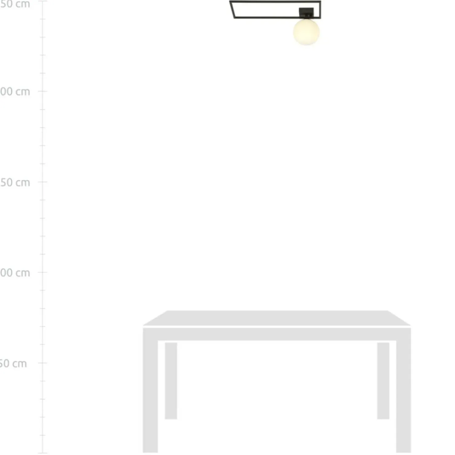 Minimalistyczna lampa sufitowa z białą kulą 1130/1A IMAGO | Kaja*Sklep Kaja Flash Sale