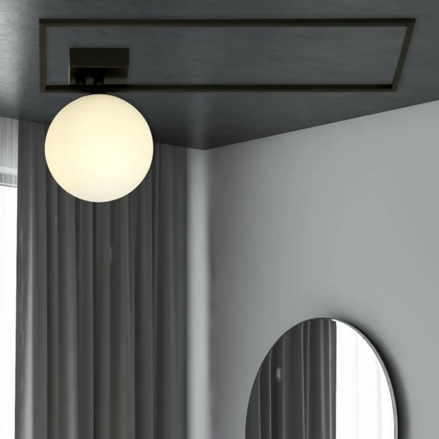 Minimalistyczna lampa sufitowa z białą kulą 1130/1A IMAGO | Kaja*Sklep Kaja Flash Sale
