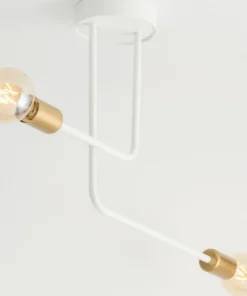 New Sklep Kaja Minimalistyczna lampa sufitowa bez kloszy SIG 32379 z serii GINO