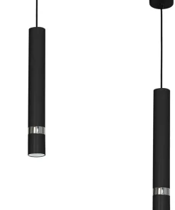 Store Sklep Kaja Minimalistyczna lampa wisząca, czarna tuba MLP1413 JOKER | Kaja