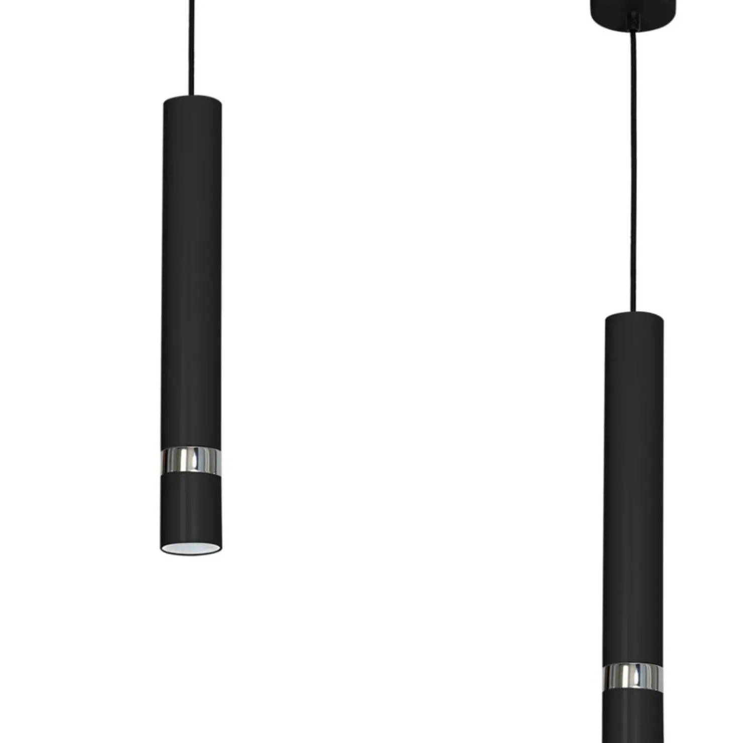 Store Sklep Kaja Minimalistyczna lampa wisząca, czarna tuba MLP1413 JOKER | Kaja