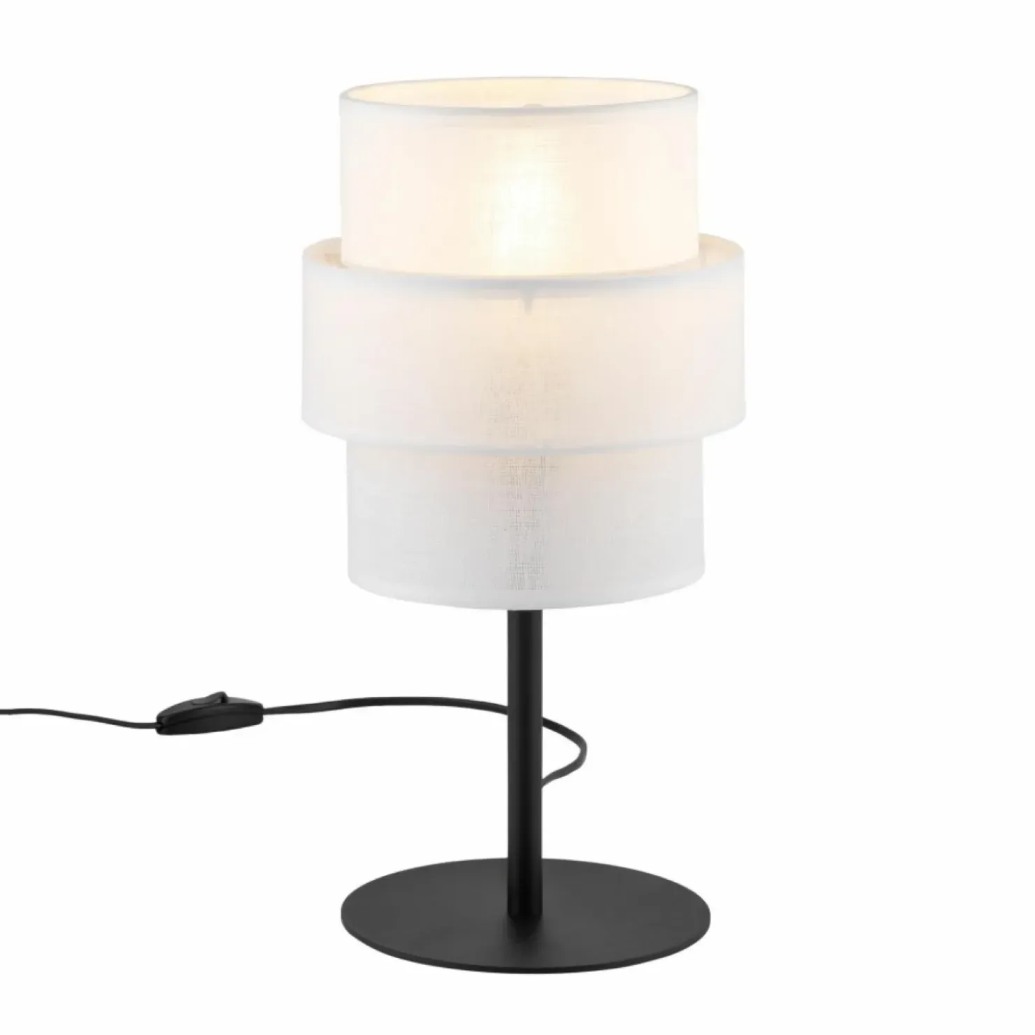 Minimalistyczna lampka na szafkę nocną TK 5893 CALISTO WHITE | Kaja*Sklep Kaja Online