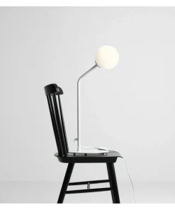 Minimalistyczna lampka stołowa z okrągłym kloszem 1064B z serii PURE*Sklep Kaja Cheap