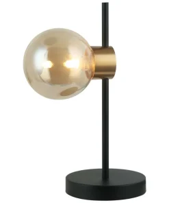 Minimalistyczna lampka stołowa PND-5225-1-BK-AMB z serii BLETTER*Sklep Kaja Sale