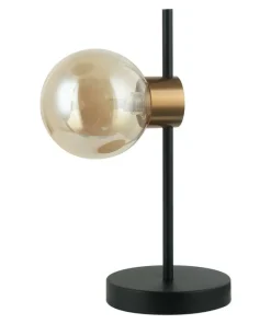 Minimalistyczna lampka stołowa PND-5225-1-BK-AMB z serii BLETTER*Sklep Kaja Sale