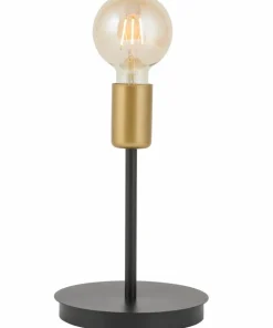 Minimalistyczna lampka stołowa ze złotą oprawką SIG 50316 z serii GINO*Sklep Kaja Sale